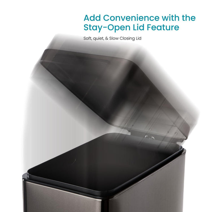 12 Gallon Slim Trash Can - 45 Liter