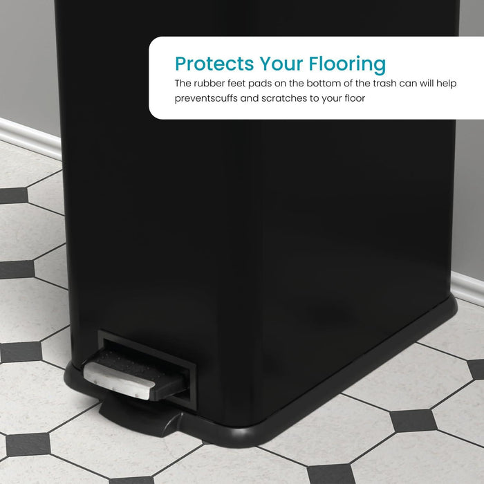 4.4 Gallon Slim Trash Can - 16.7 Liter