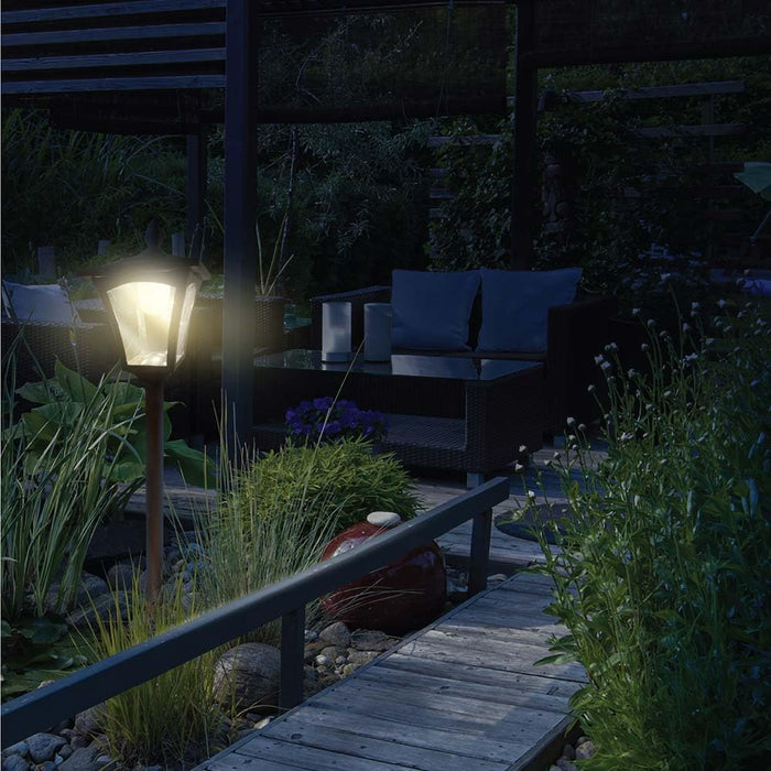 Solar Powered Outdoor Post Lamp Light, 68" Tall