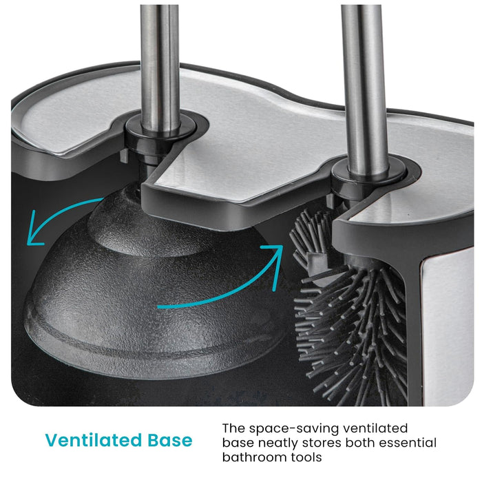 Toilet Brush and Plunger Cleaning Set