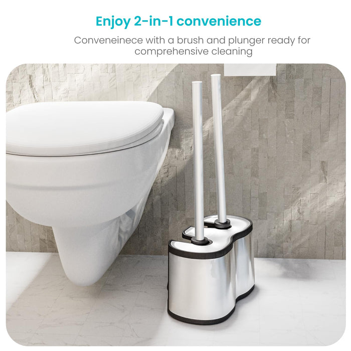 Toilet Brush and Plunger Cleaning Set