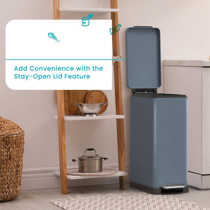 12 Gallon Slim Trash Can - 45 Liter