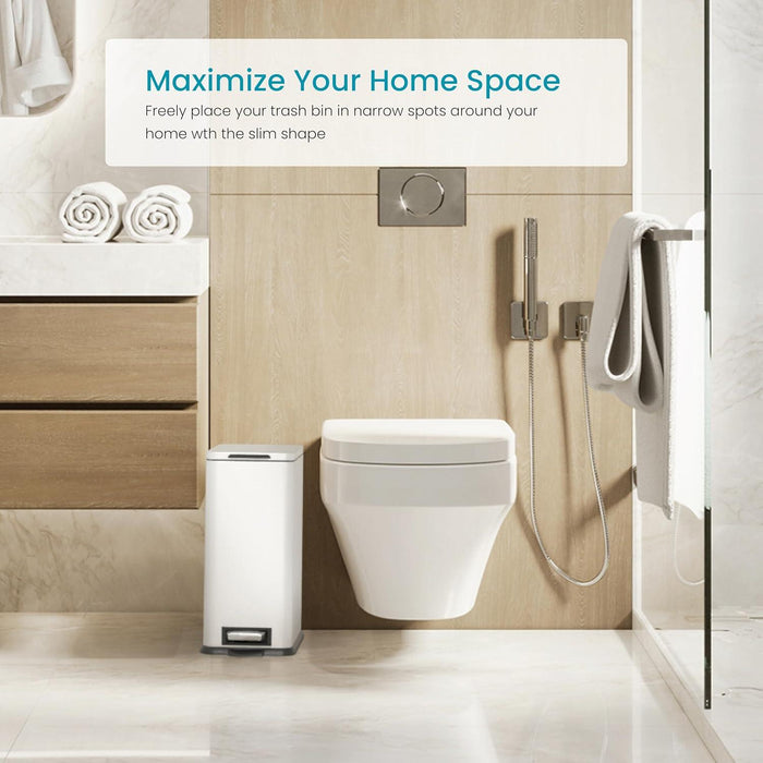 4.4 Gallon Slim Trash Can - 16.7 Liter