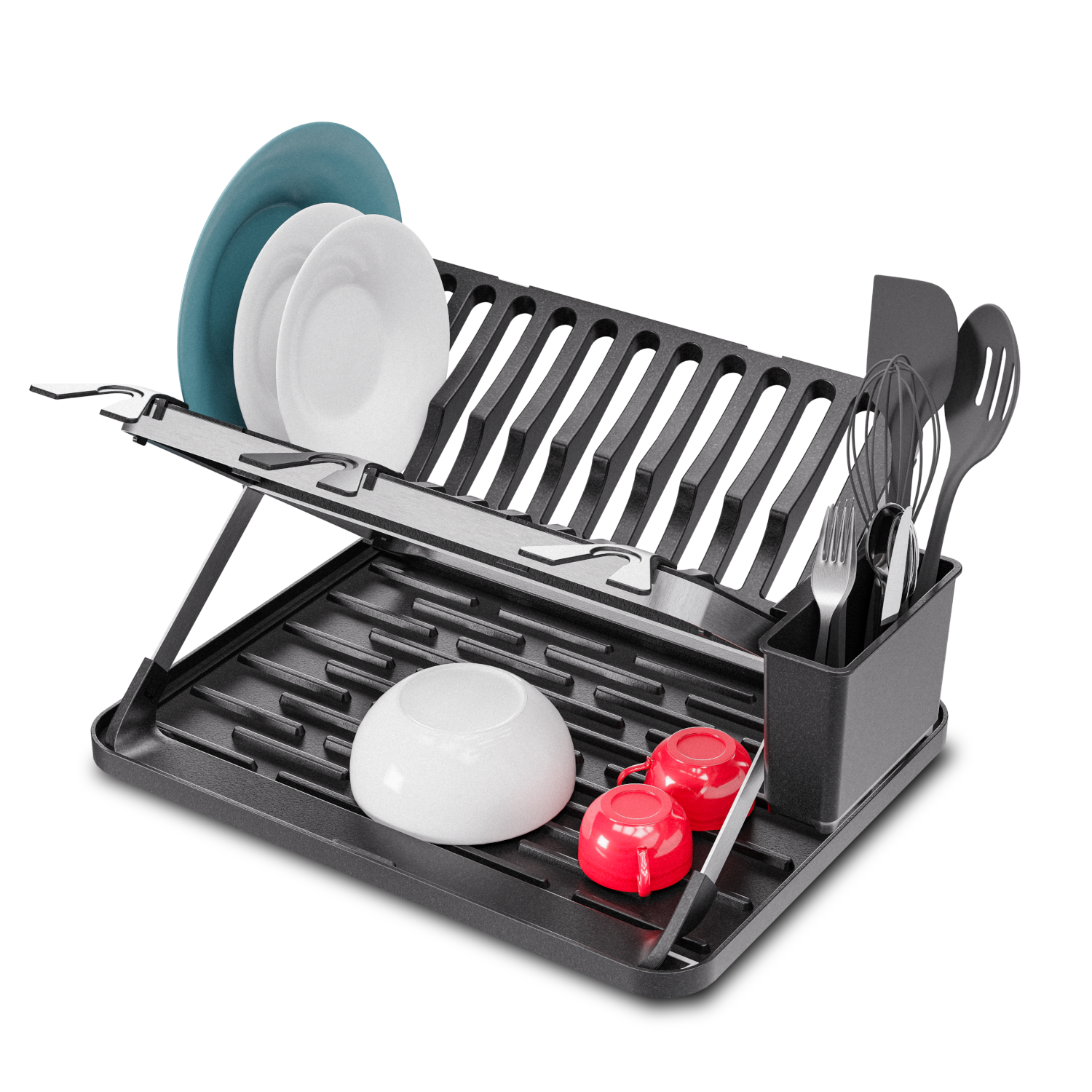 Foldable Dish Drying Rack with X Frame