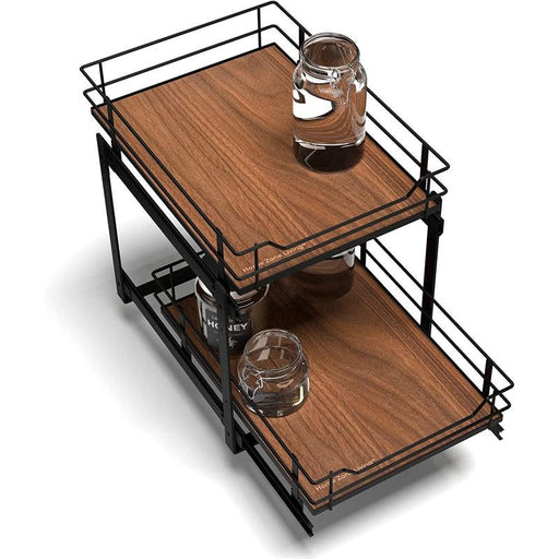 Virtuoso Collection - 15" W - Two Tier Pull-Out Cabinet Organizer - Home Zone Living