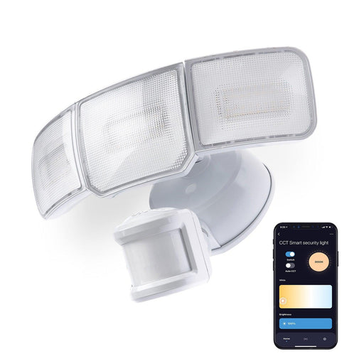 Smart SMD LED Outdoor Flood Light, 3500LM, 3000-5000K Adjustable Color Temperature - Home Zone Living