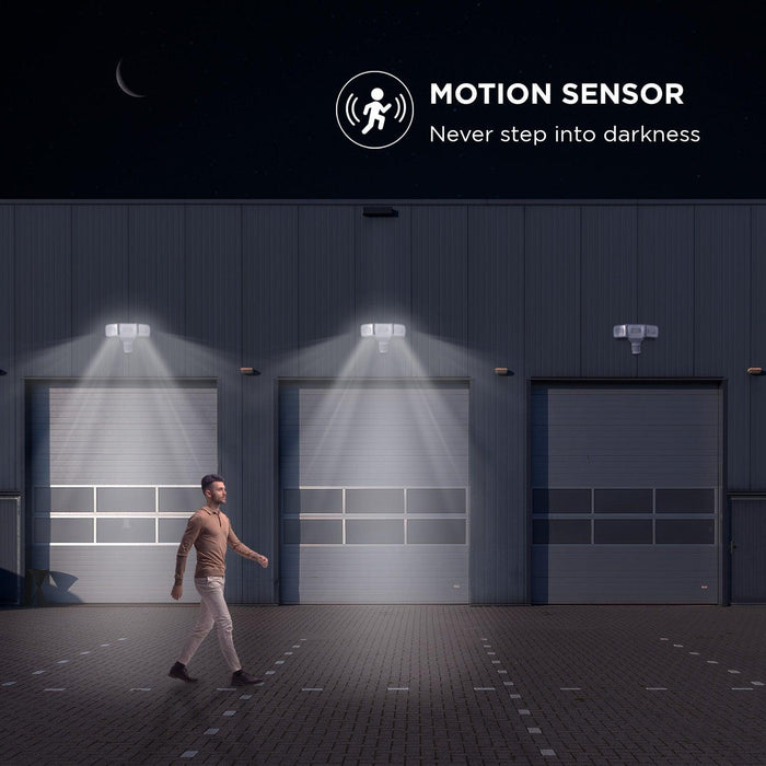 Smart SMD LED Outdoor Flood Light, 3500LM, 3000-5000K Adjustable Color Temperature - Home Zone Living