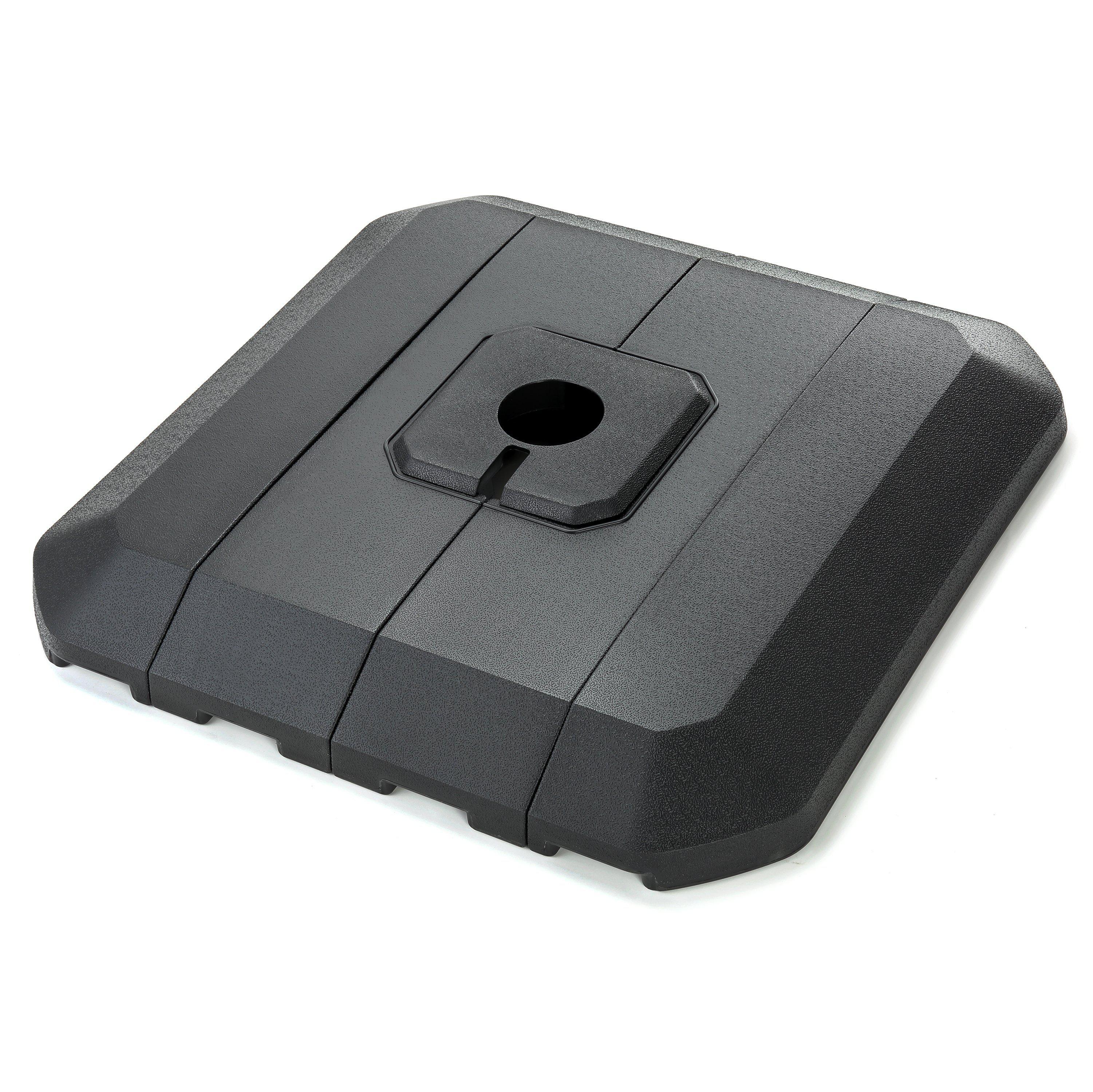 base for offset patio umbrella Home Zone Living 168 lb Offset Cantilever Fillable Umbrella Base
