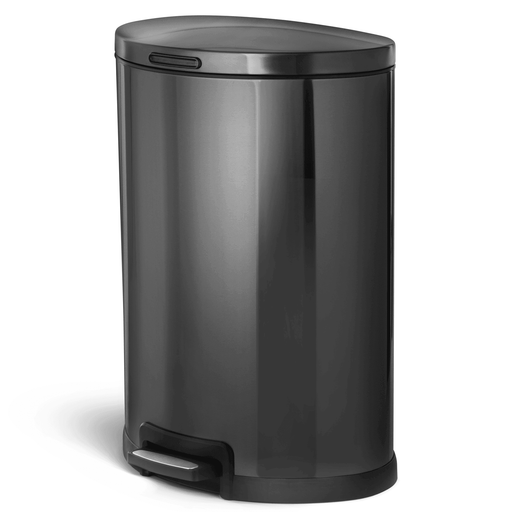 12 Gallon Semi-Round Kitchen Trash Can - Home Zone Living