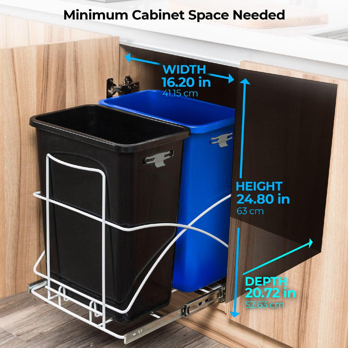 Pull-Out Kitchen Trash Can - Home Zone Living