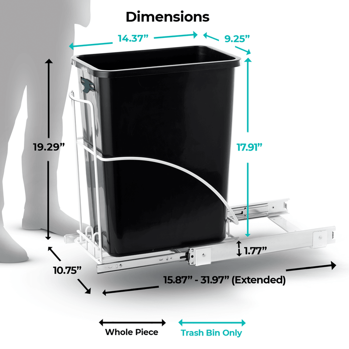 Pull-Out Kitchen Trash Can - Home Zone Living