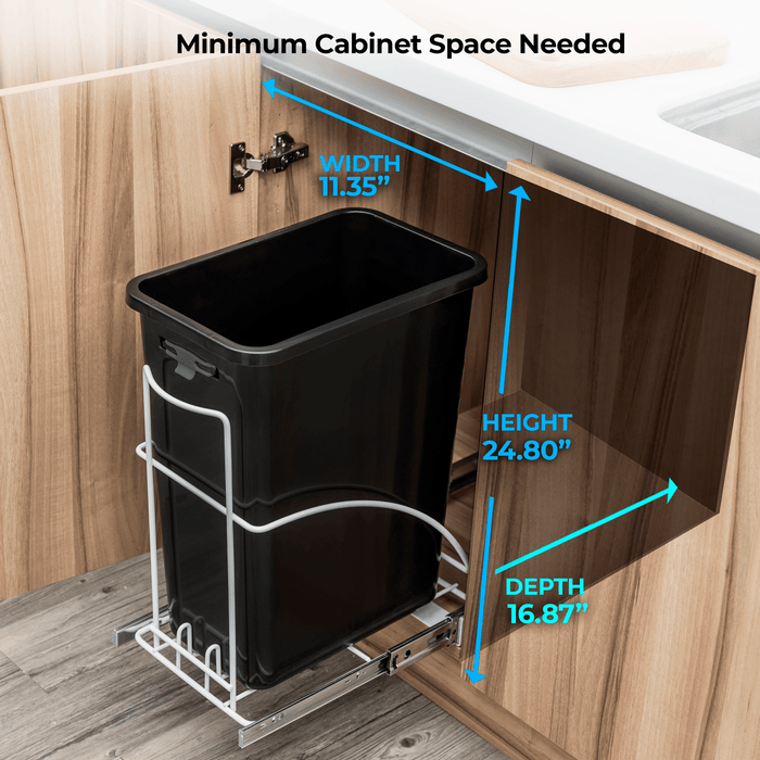 Pull-Out Kitchen Trash Can - Home Zone Living