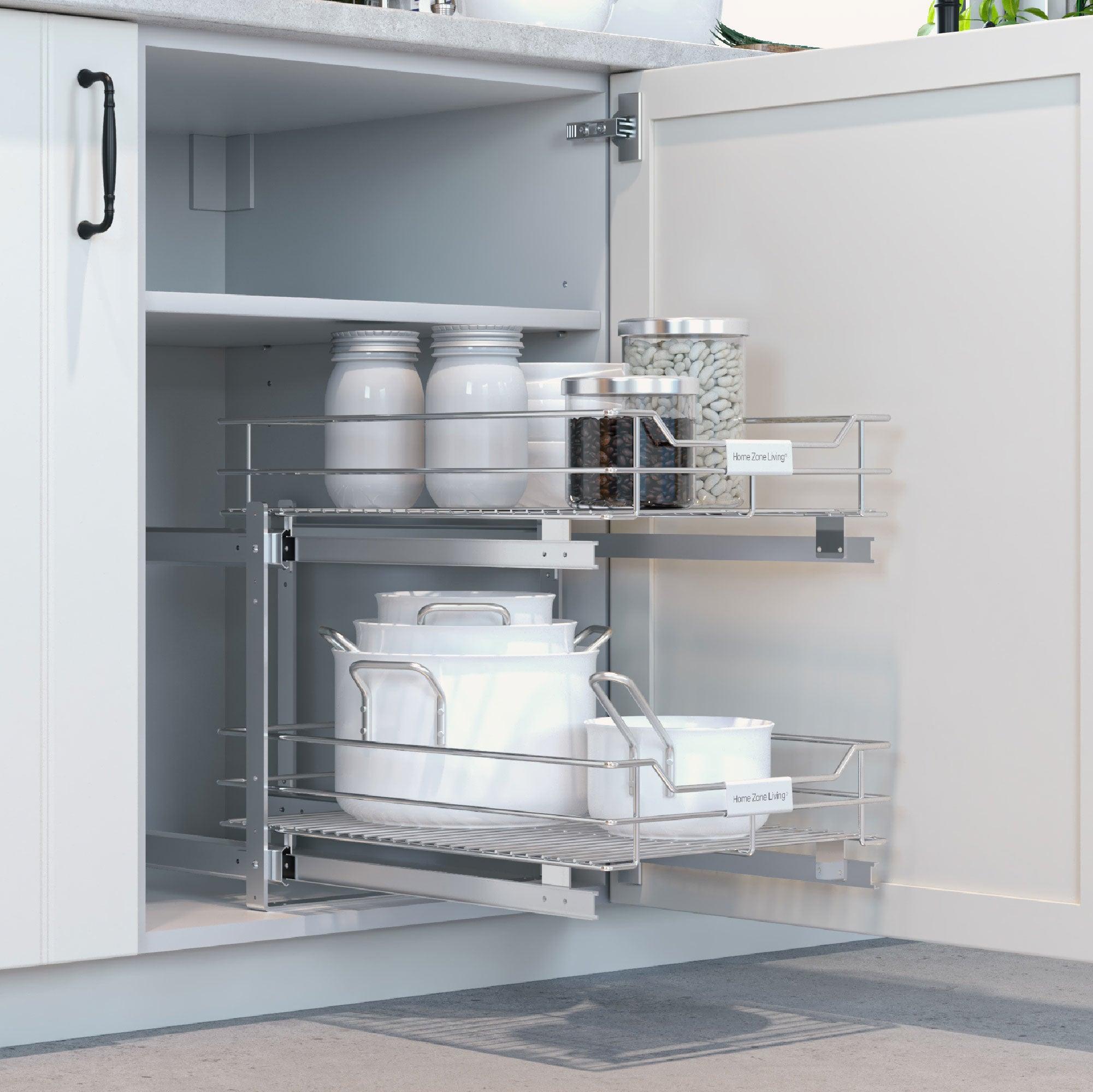 Pull Out Cabinet Organizers - Home Zone Living