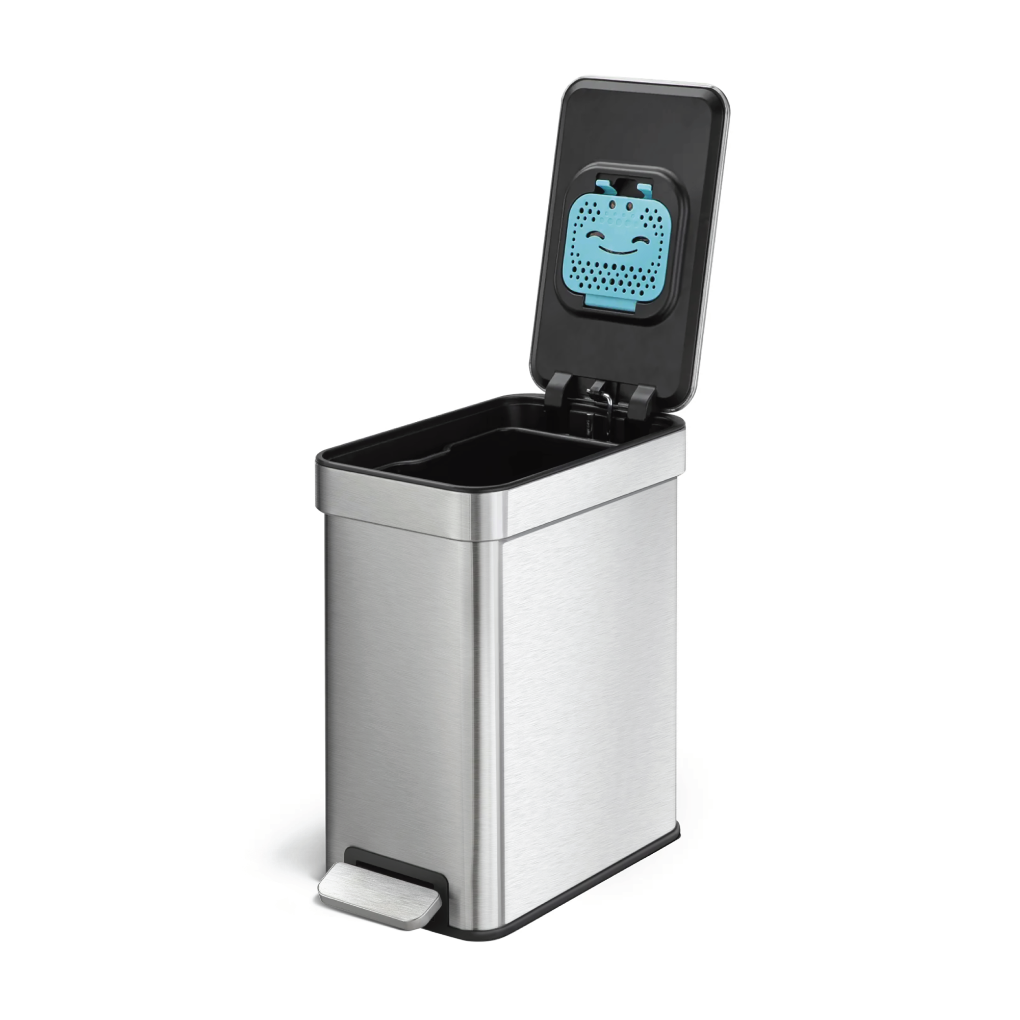 2.6 Gallon Slim Trash Can with CleanAura - 10 Liter