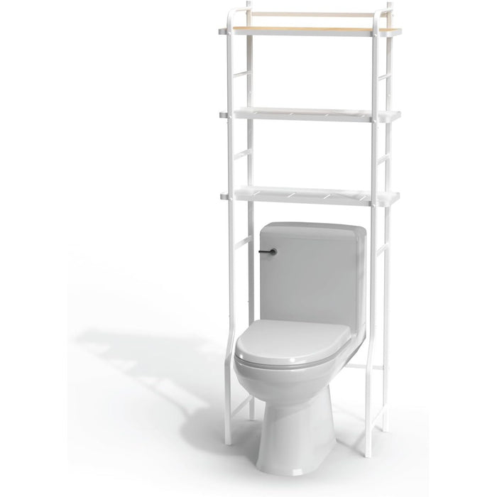 3 Tiers Over The Toilet Tall Storage Racks and Shelving