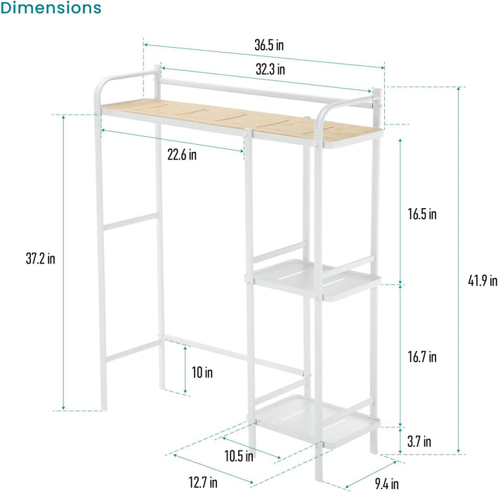 3 Tiers Over The Toilet Storage Racks and Shelving