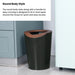 Virtuoso Collection - 2.3 Gallon Small Round Open Top Trash Can - Serene Green, 2-Pack - Home Zone Living