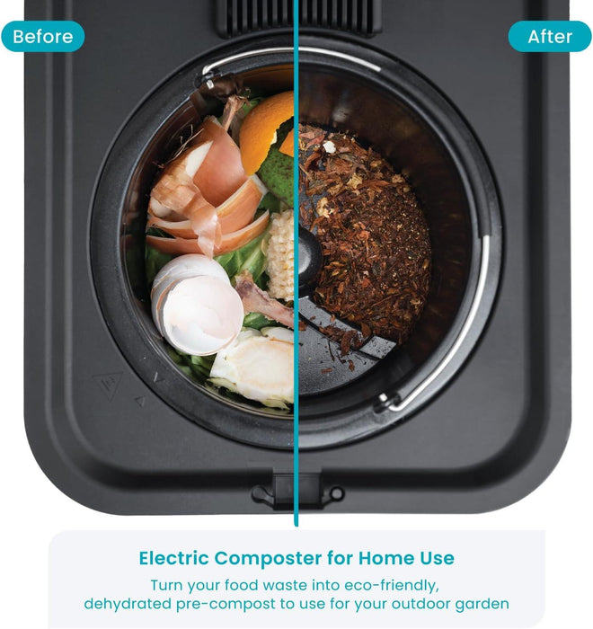 Electric Composter for Kitchen with Auto-Cleaning Cycle, Large Capacit ...