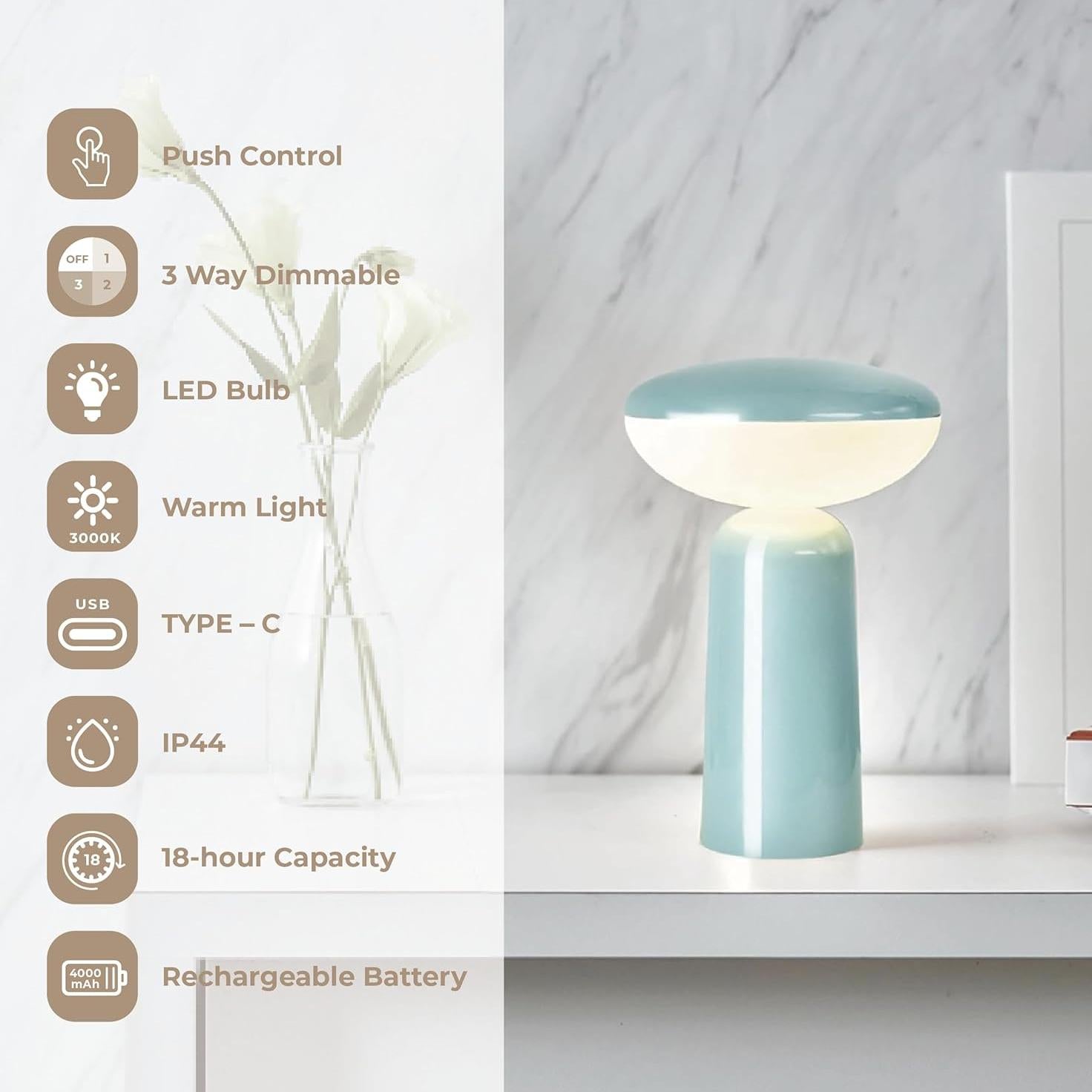 Owlpack x Si Balcon Pinot Cordless LED Table Desk Lamp Light