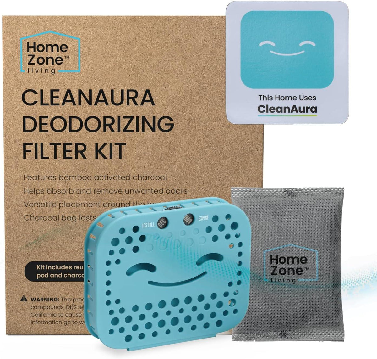 CleanAura Deodorizing Filter Kit