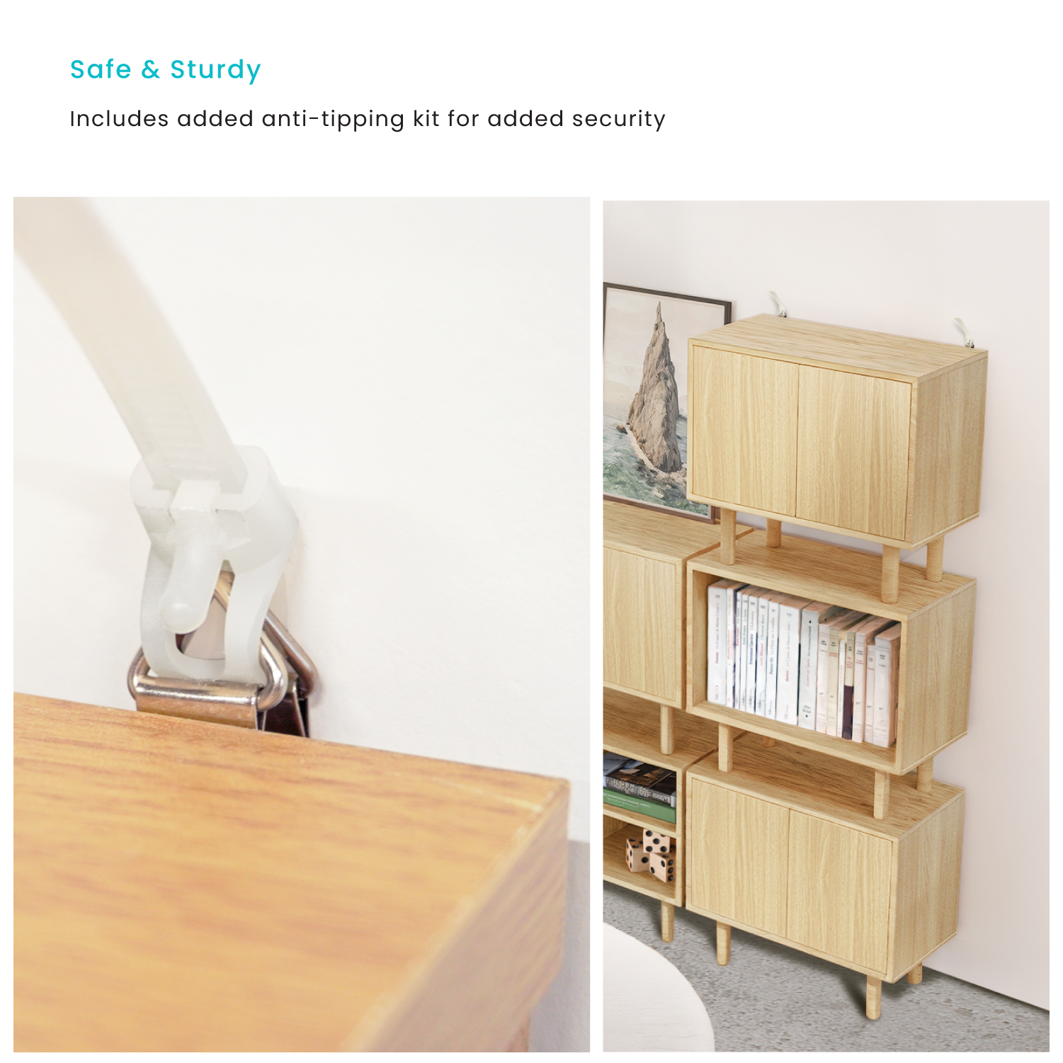 Stackable Storage Cube End Table – Open Design