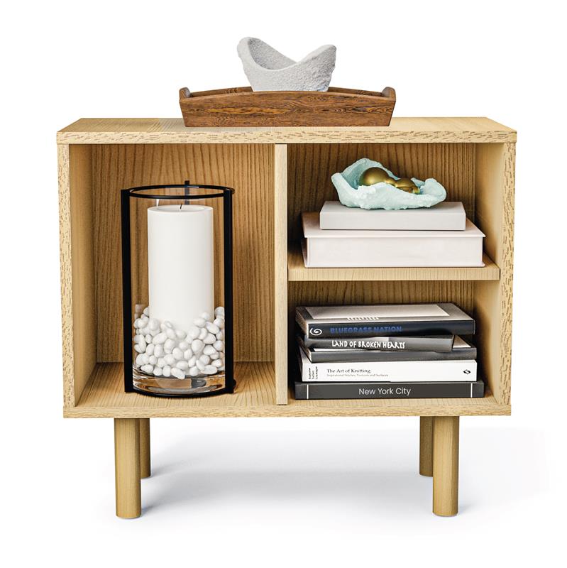 Stackable Storage Cube with Door or Shelf Options