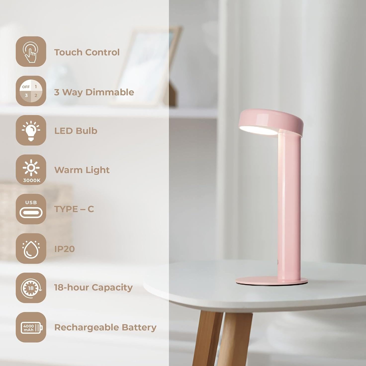 Owlpack x Si Balcon Moovit Cordless LED Table Desk Lamp Light