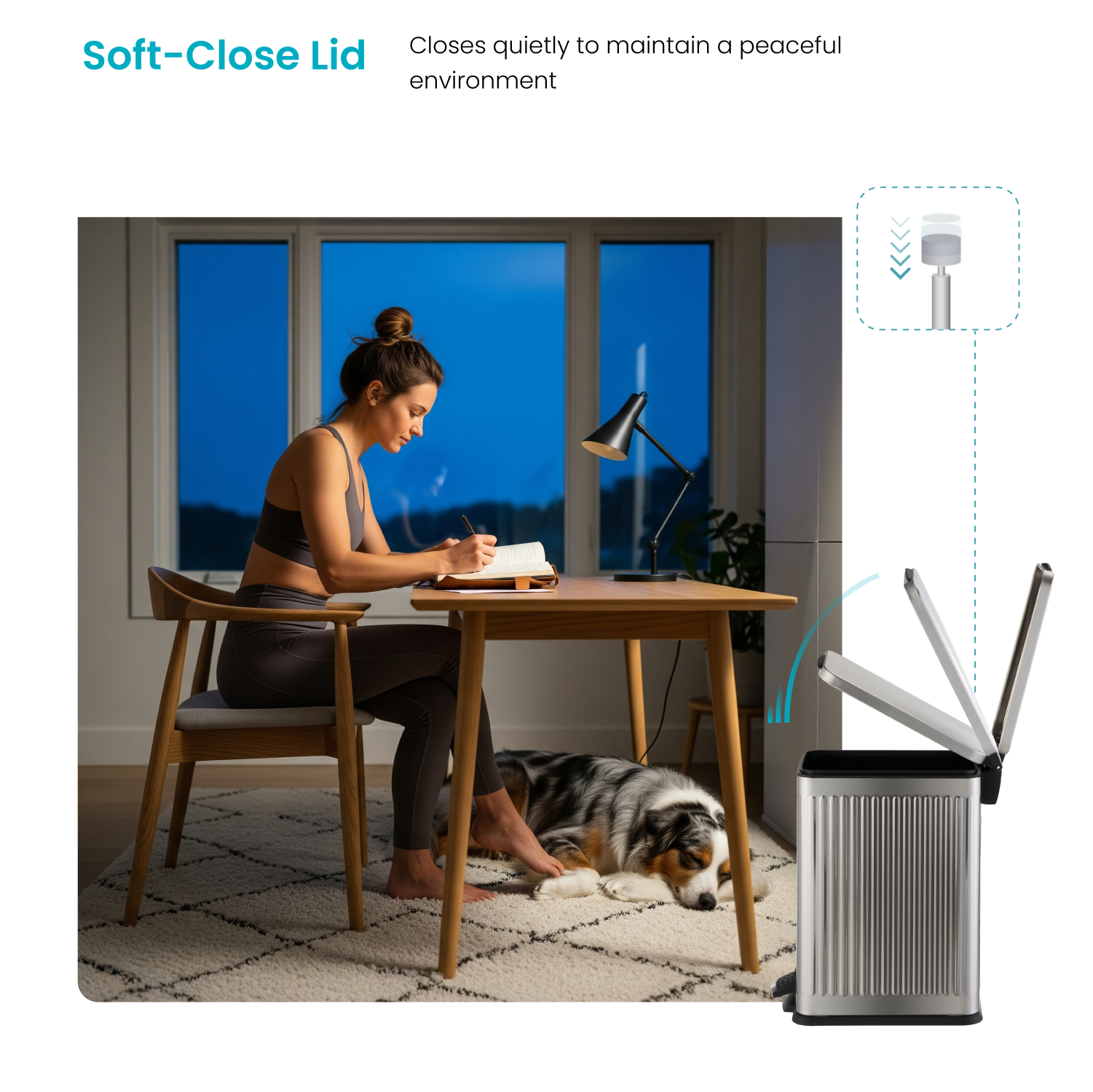 3 Gallon Small Trash Can – Stainless Steel