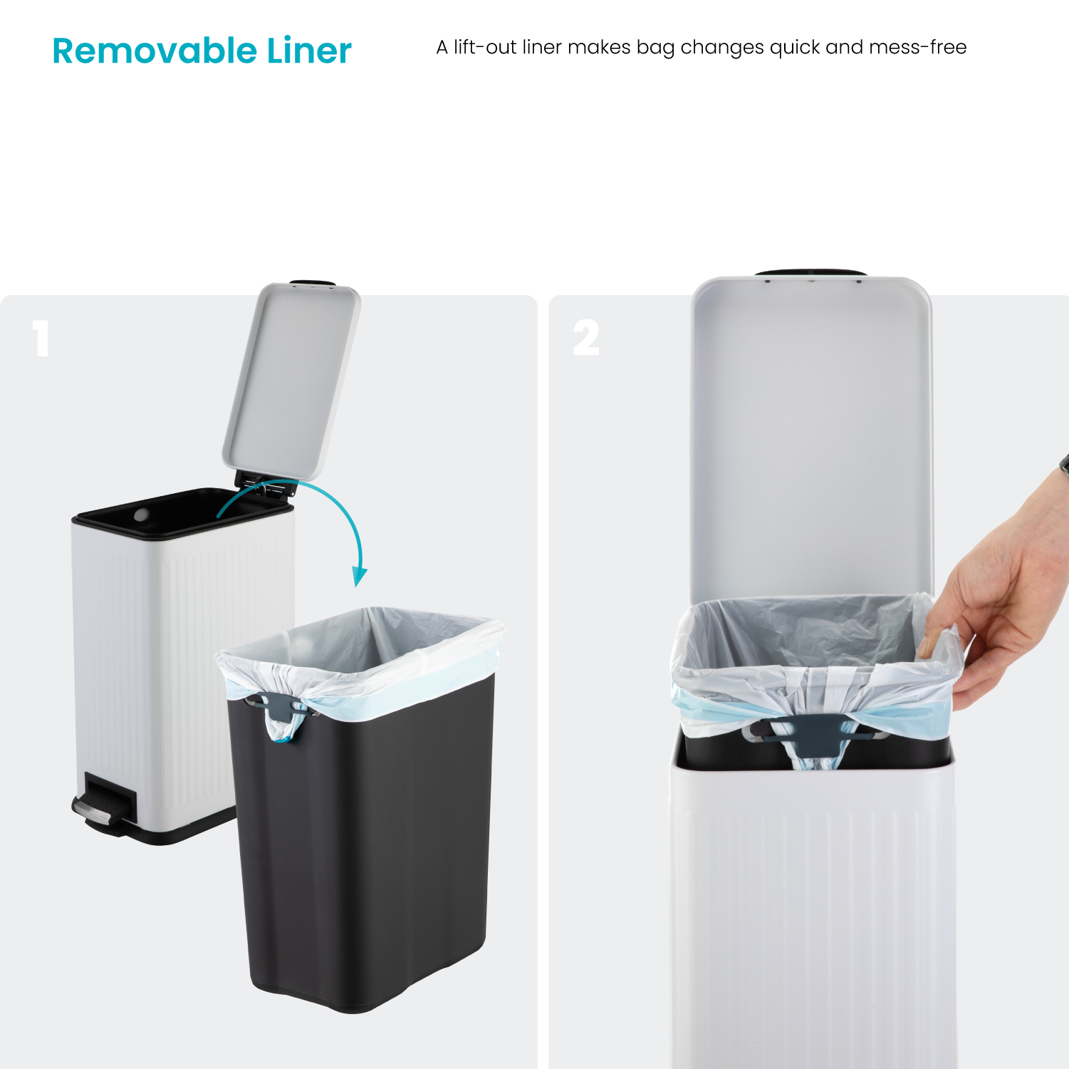 4 Gallon Kitchen Trash Can – Stainless Steel