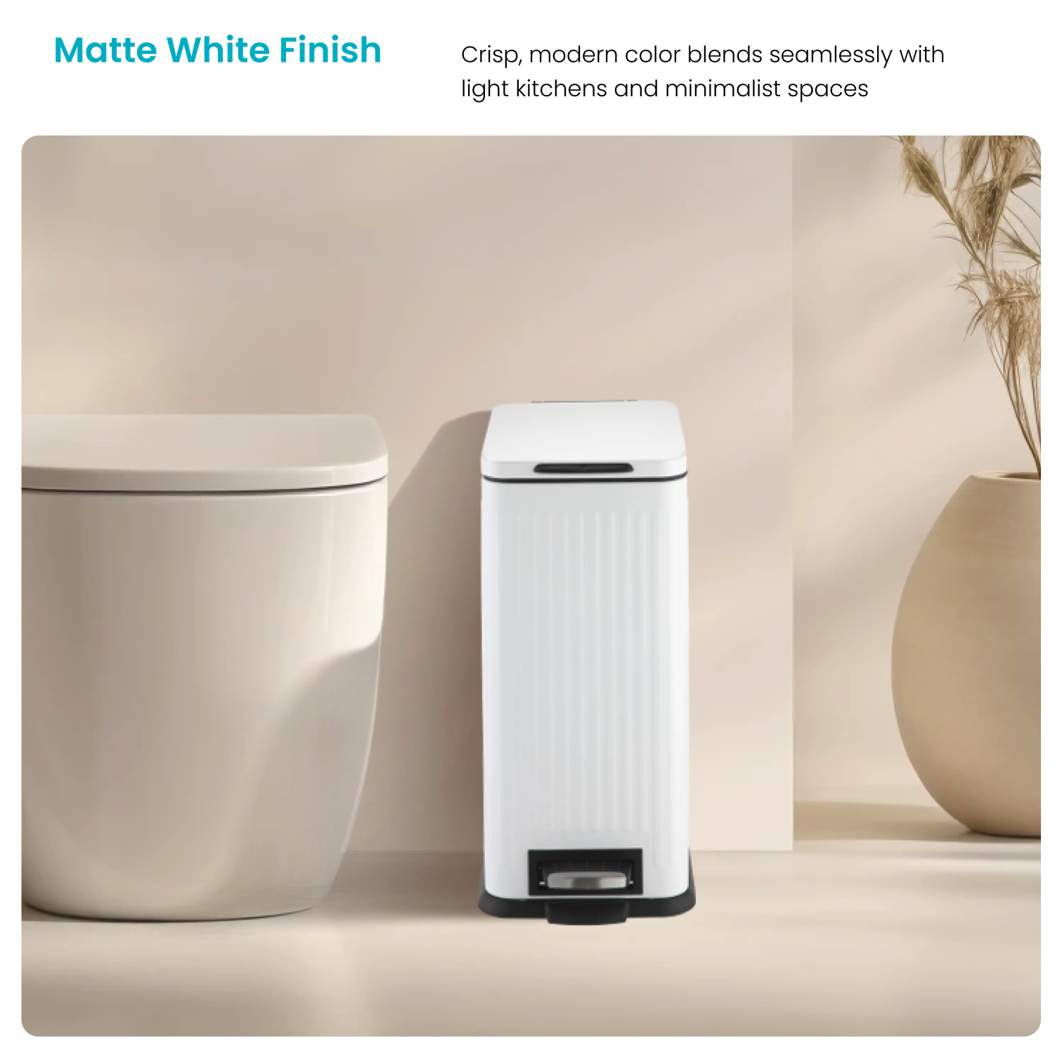 4 Gallon Kitchen Trash Can – Stainless Steel