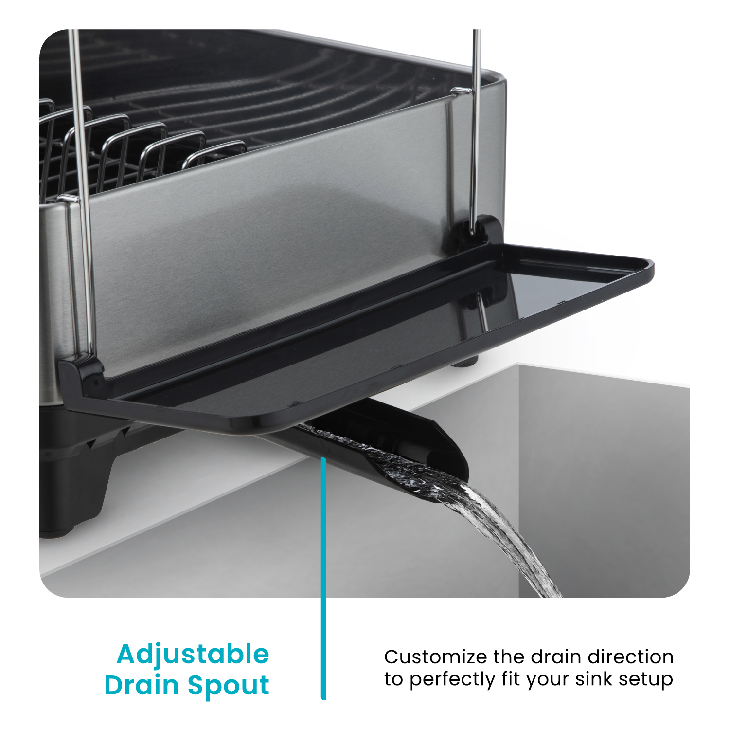 Stainless Steel Dish Rack – 1 Tier