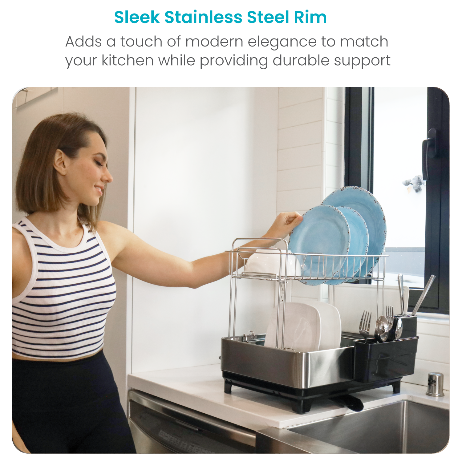 Stainless Steel Dish Rack – 2 Tier