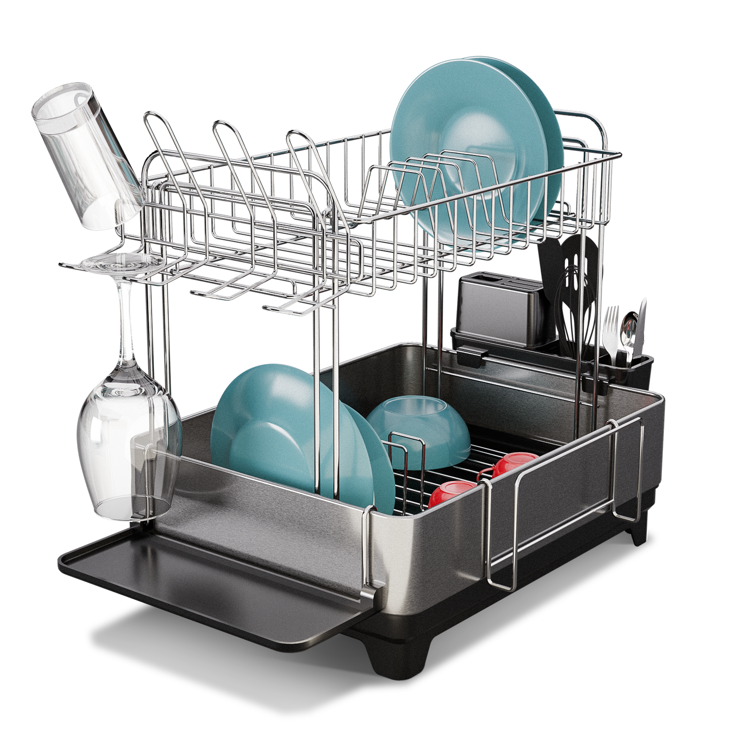 Dish 2 Racks Stainless Steel Dish Rack – 2 Tier