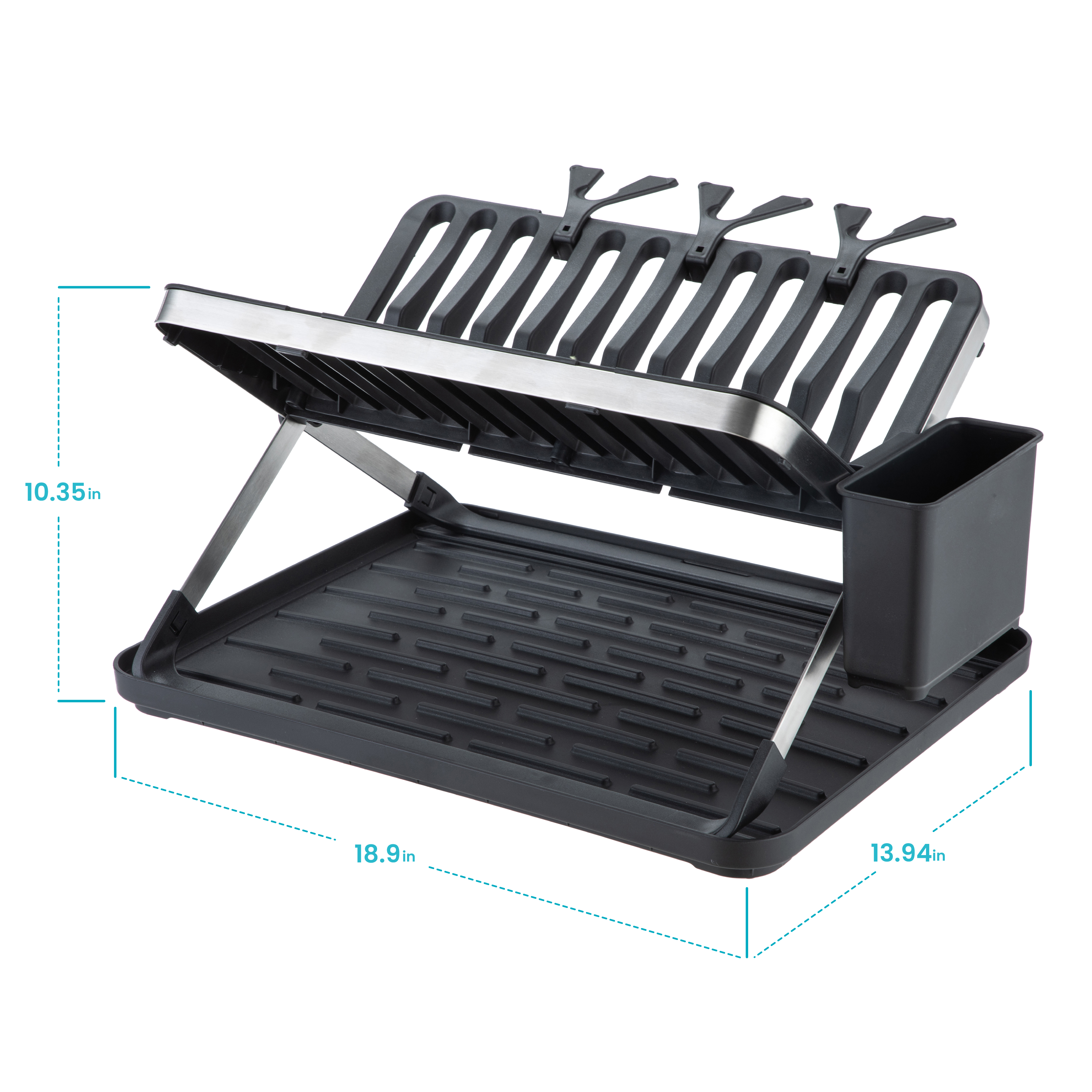 Foldable Dish Drying Rack with X Frame