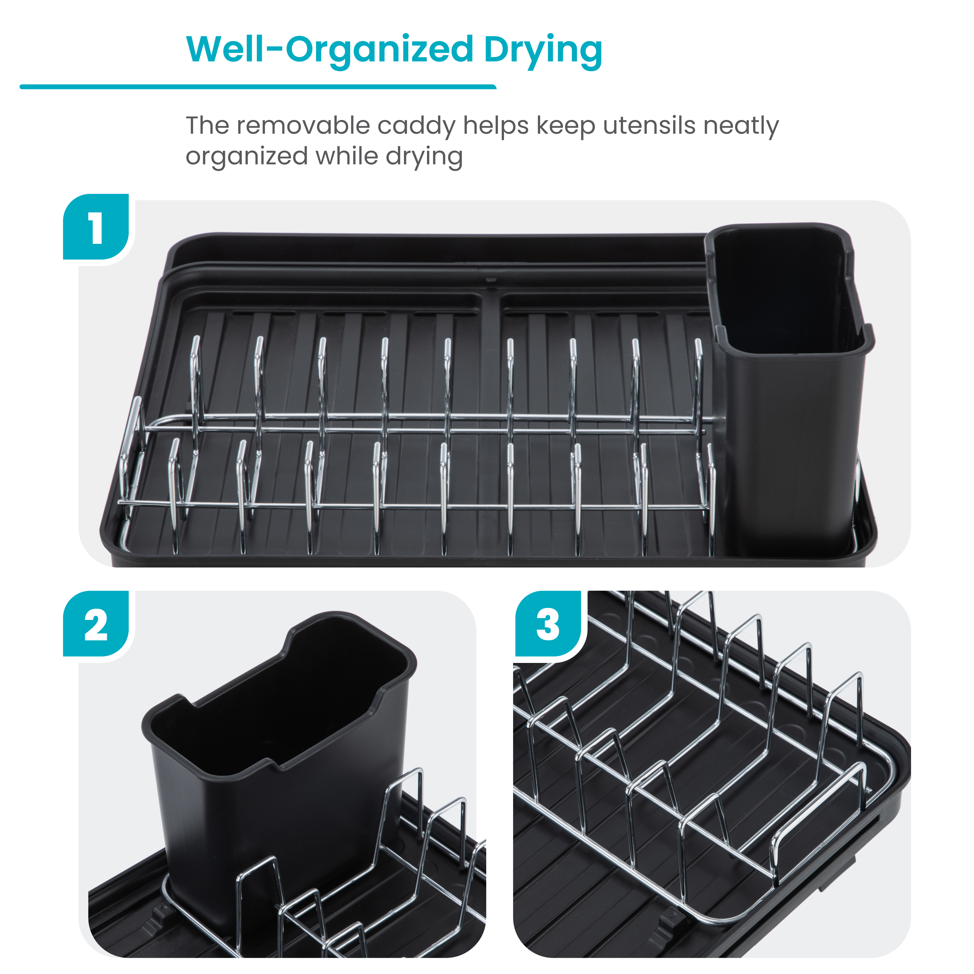 Adjustable Dish Drying Rack – Large