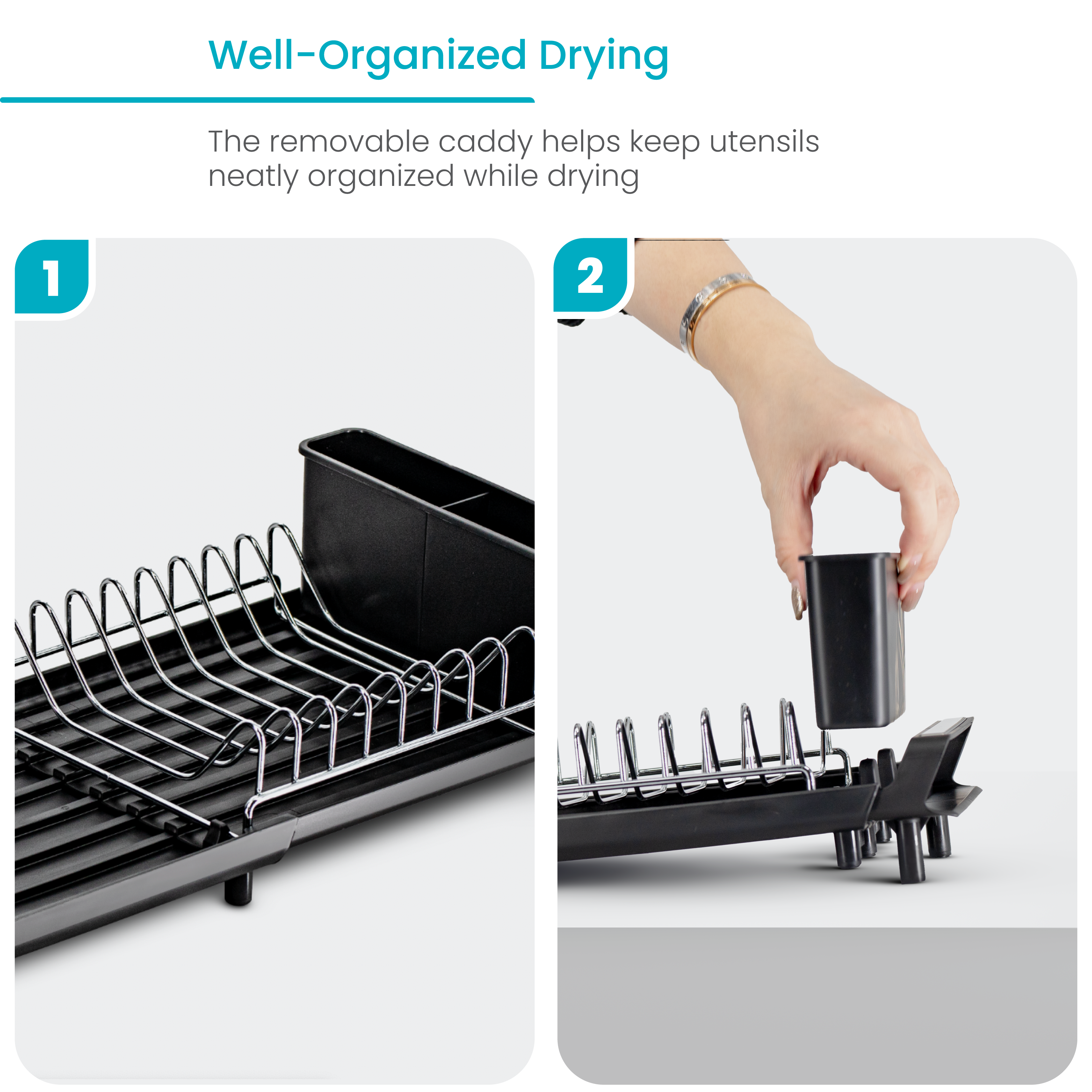 Adjustable Dish Drying Rack – Small