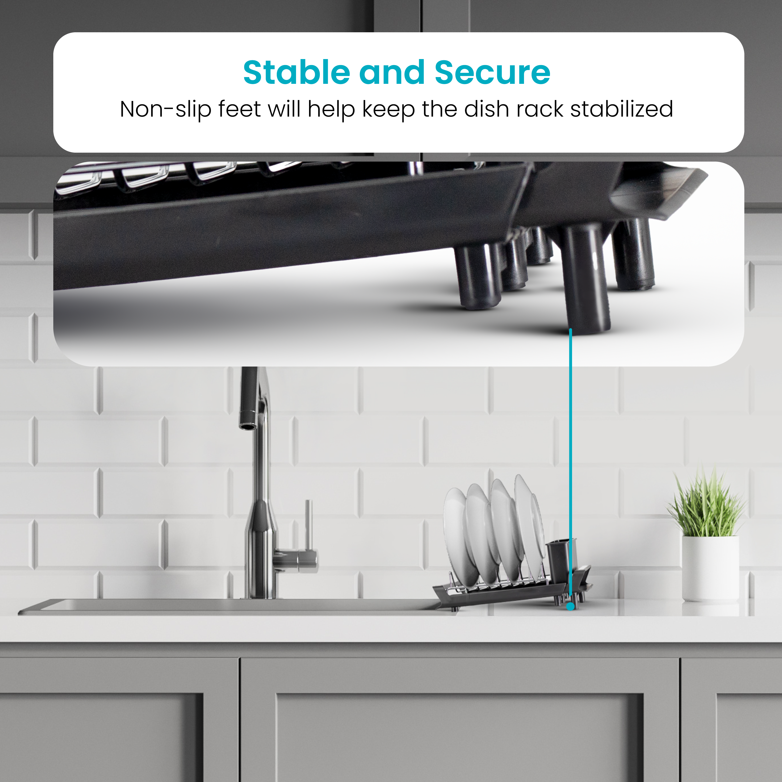 Adjustable Dish Drying Rack – Small