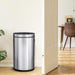 13 Gallon Sensor Kitchen Trash Can, Stainless Steel, Step Pedal, 48 Liter - Home Zone Living