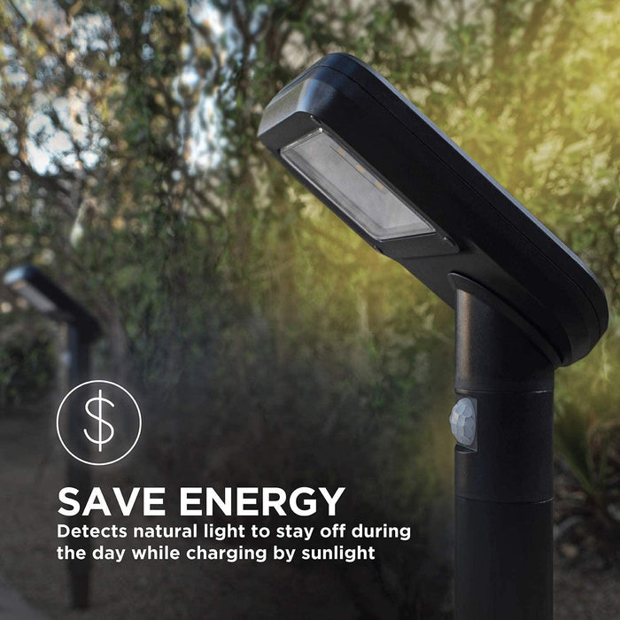 Intelligent Solar Linkable Motion Sensor Solar Path Lights, 4Pack