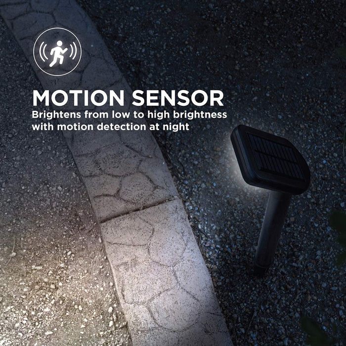 Intelligent Solar Linkable Motion Sensor Solar Path Lights, 4Pack