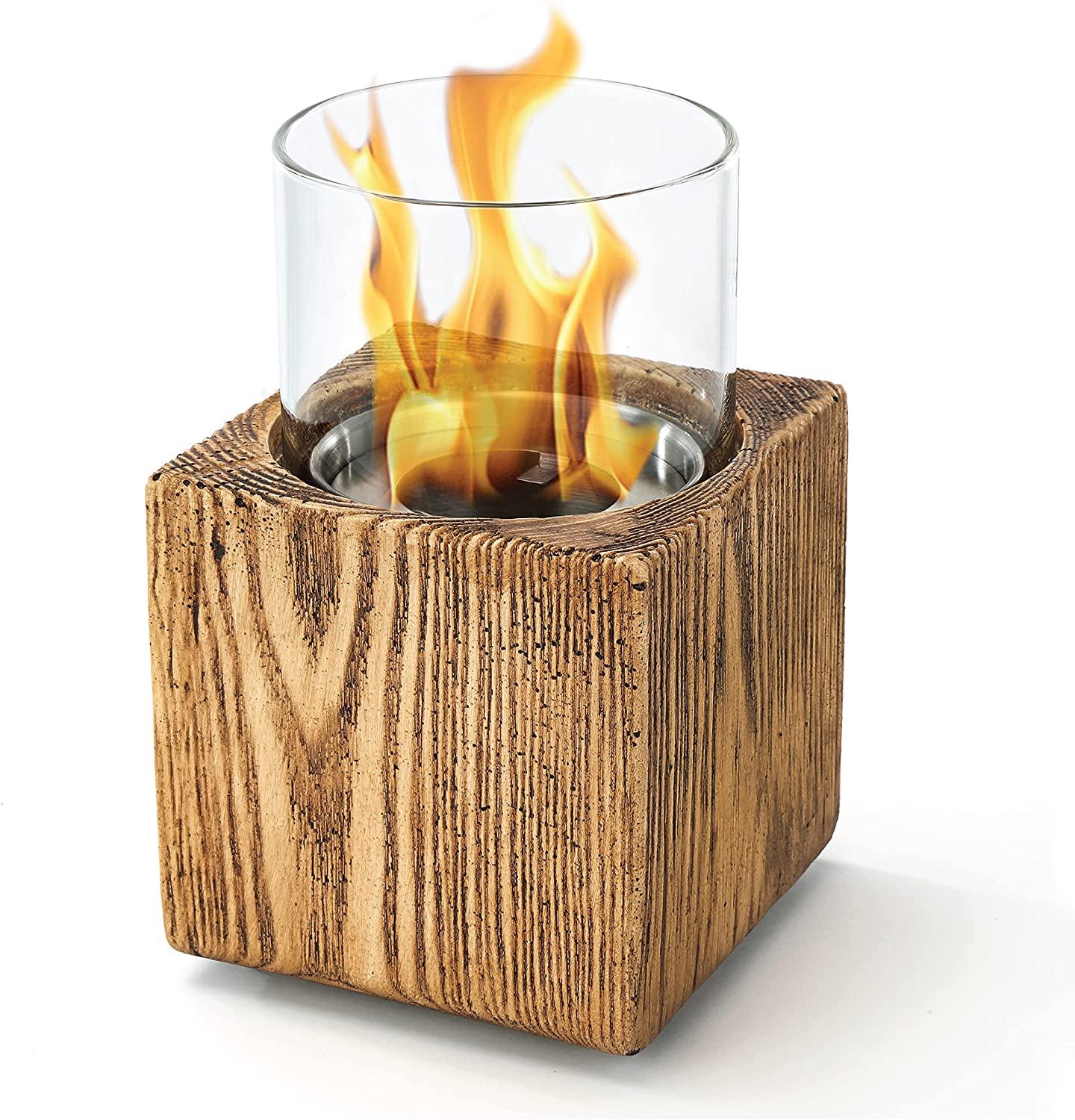 4.7" Round Concrete Portable Table Top Fire Bowl - Home Zone Living