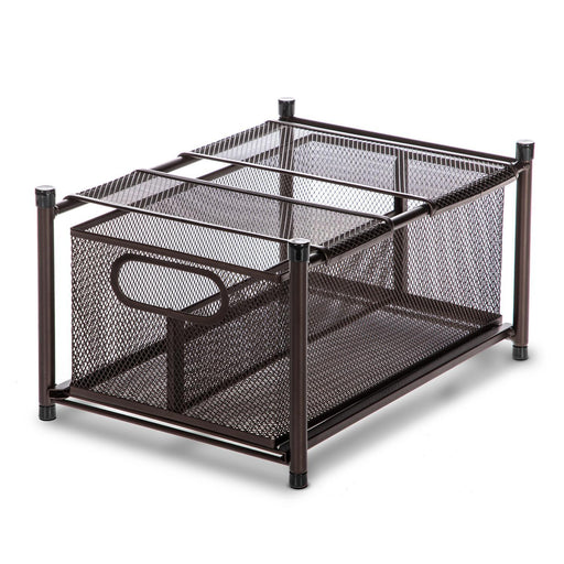 Pull-Out Basket Organizer - Oil-Rubbed Bronze - Home Zone Living