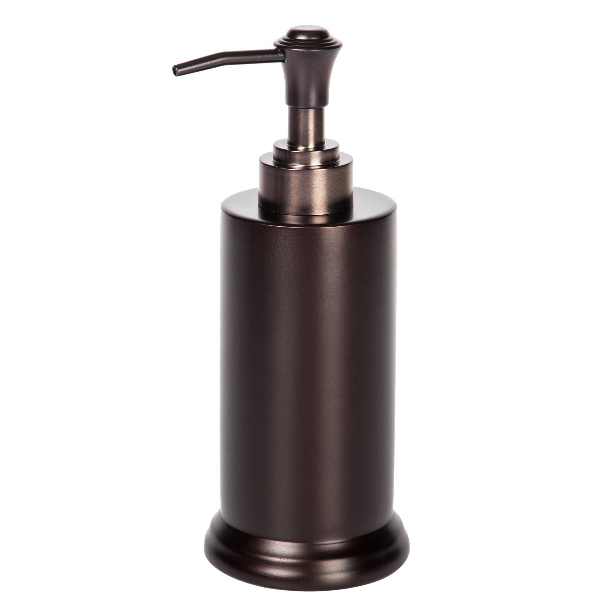 Home Zone Living Bath Accessory Set | Toothbrush Holder, Hand Soap Dispenser, Soap Tray and Tumbler (Oil-Rubbed Bronze)