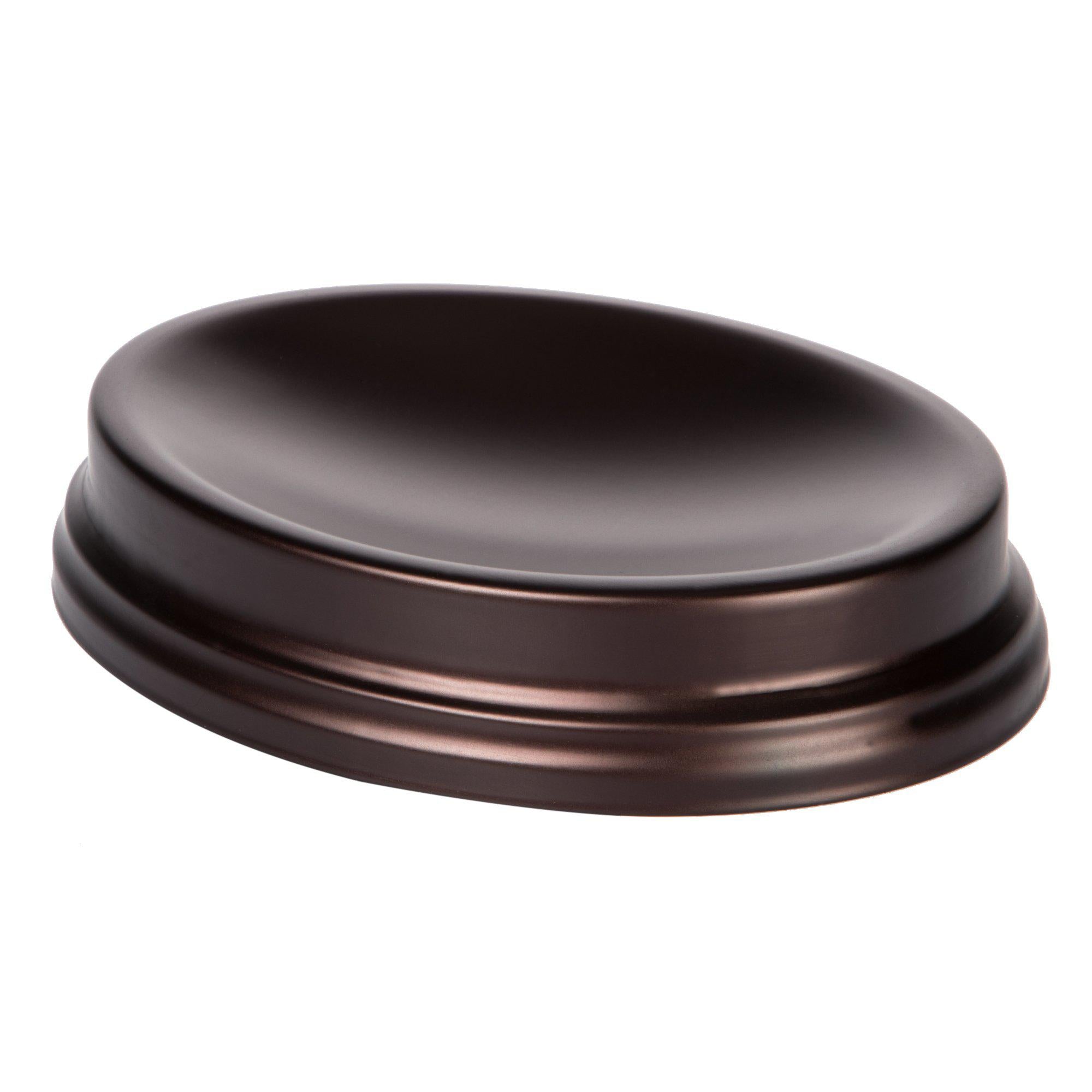 Home Zone Living Bath Accessory Set | Toothbrush Holder, Hand Soap Dispenser, Soap Tray and Tumbler (Oil-Rubbed Bronze)