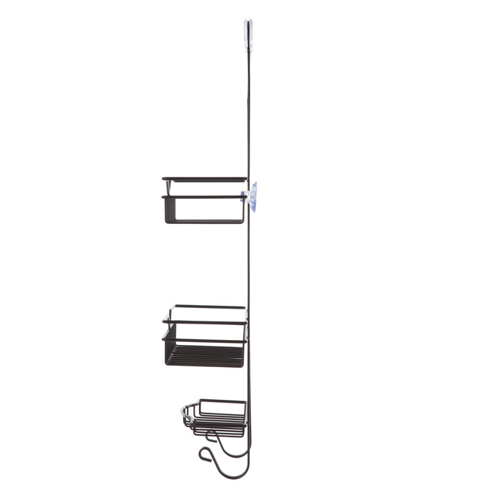 Shower Caddy with Soap Tray and 2-Hooks - Oil-Rubbed Bronze