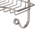 Shower Caddy with Soap Tray and 2-Hooks - Satin Nickel - Home Zone Living