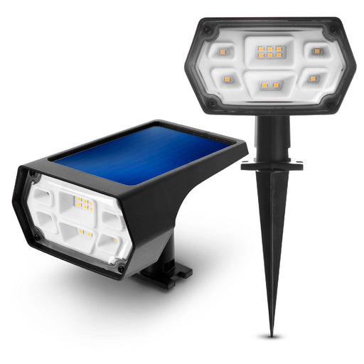 Solar Outdoor 3 in 1 Setup Spotlights, 2-Pack - Home Zone Living
