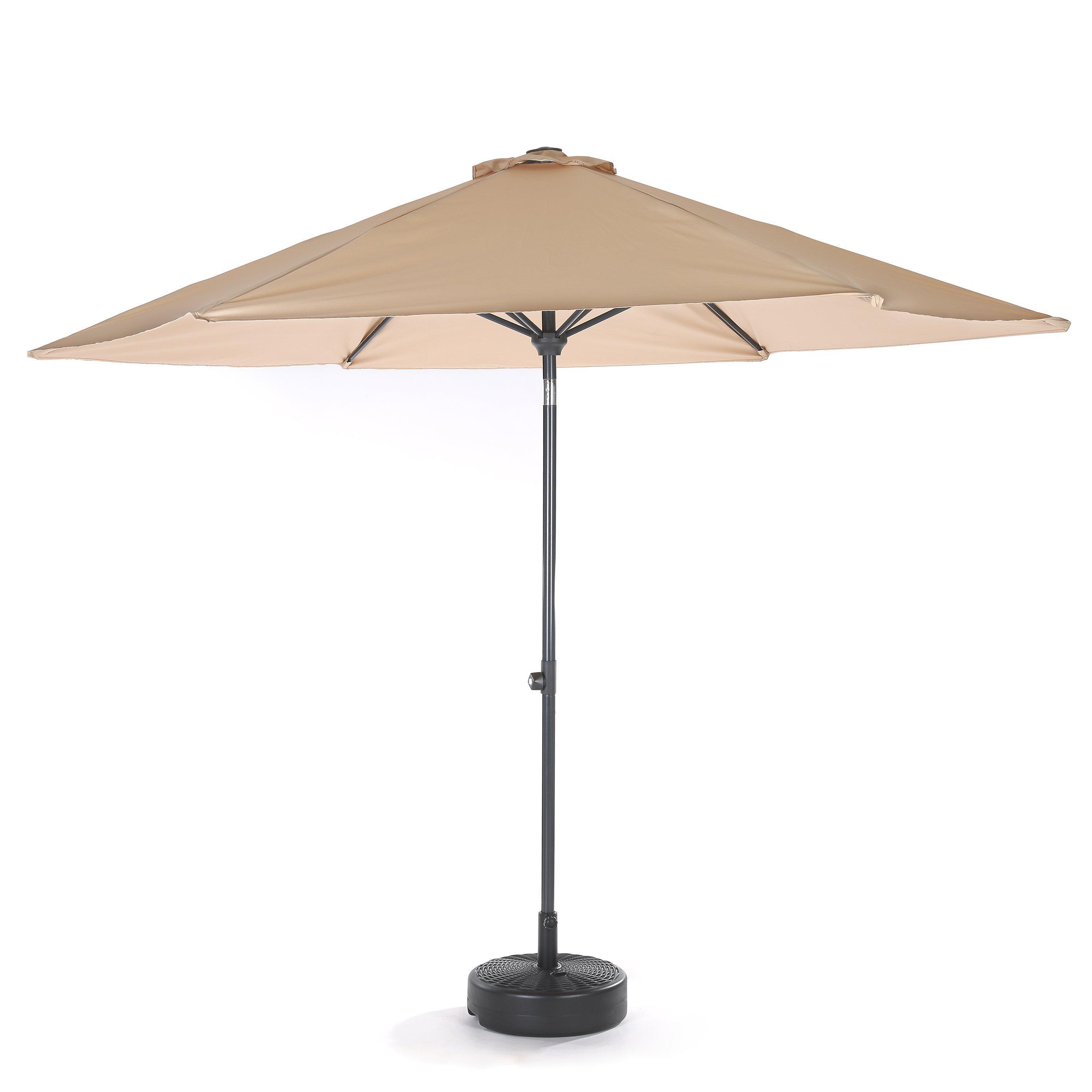 40 lb patio umbrella stand Home Zone Living KBS0039U 40lb Round Fillable Patio Umbrella Base Stand, 18in