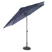 10ft Tilting Patio Umbrella, Instant Up & Down, Easy Crank Free Design w/ Push Button Tilt (Navy Blue) - Home Zone Living