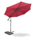 10ft Offset Cantilever Patio Umbrella, Instant Up & Down Design, Easy Crank Free Design w/ 360° Swivel - Home Zone Living